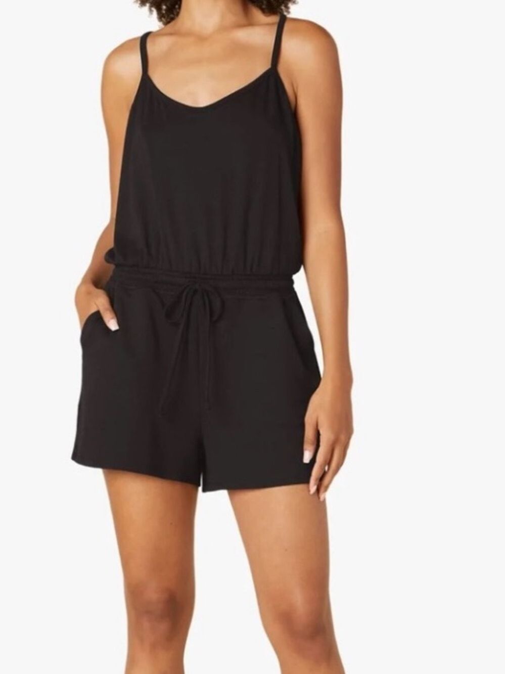 Beyond Yoga Black Seaside Romper Small